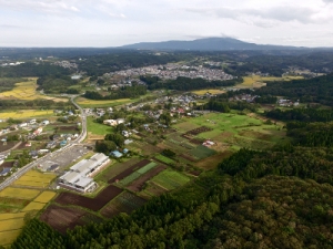 空からみた是川石器時代遺跡